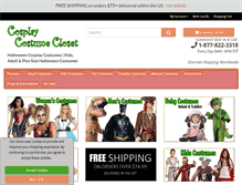 Tablet Screenshot of cosplaycostumecloset.com